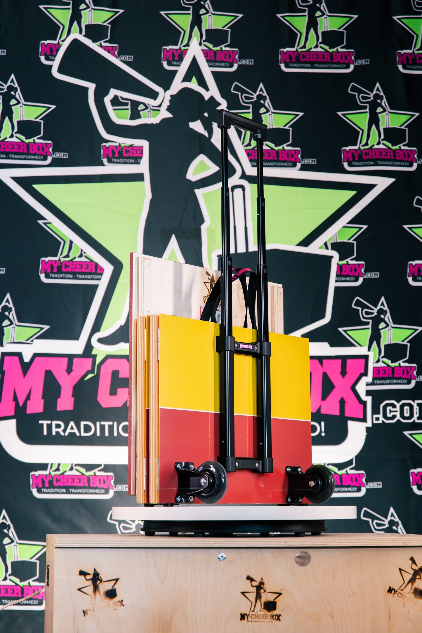 Cheer Box Wheels and Handle Kit
