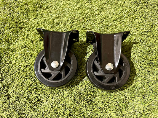 4” Rigid rolling wheels4” Rigid rolling wheels(includes 2 wheels, 2 fixed brackets, and mounting hardware.)