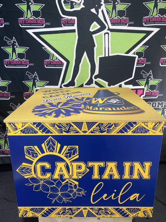 24 Inch Tall Fold Flat Mega MCB - w/ Customizable Team Design